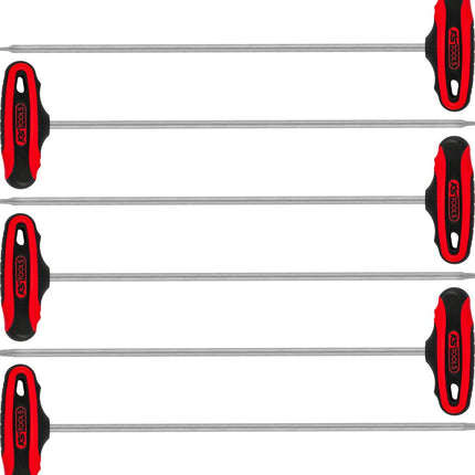 KS TOOLS T-Griff-Torx-Winkelstiftschlüssel-Satz, 6-tlg ( 158.8050 ) - Toolbrothers