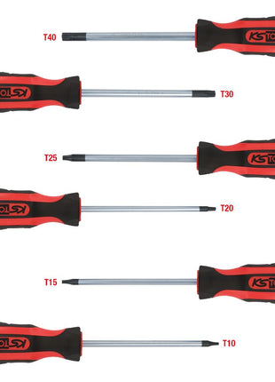 KS TOOLS ERGOTORQUEplus Schraubendreher-Satz, 6-tlg, Torx ( 159.0030 ) - Toolbrothers