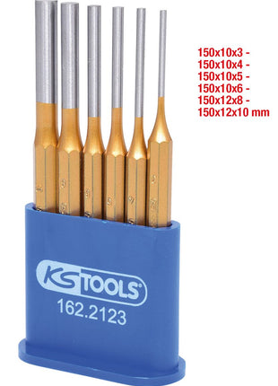 KS TOOLS Splintentreiber-Satz, 6-tlg  Ø3-4-5-6-8-10mm ( 162.2123 ) - Toolbrothers