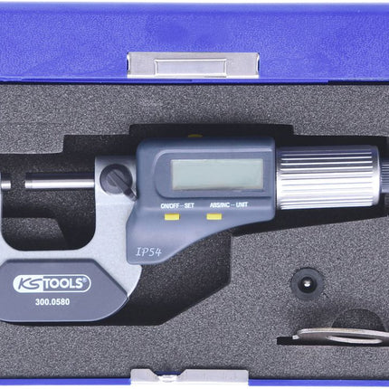 KS TOOLS Bügelmessschraube digital, 0-25 mm ( 300.0580 ) - Toolbrothers