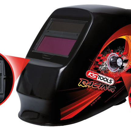 KS TOOLS Automatik-Schweißer-Schutzhelm, Racing Design ( 310.0180 ) - Toolbrothers