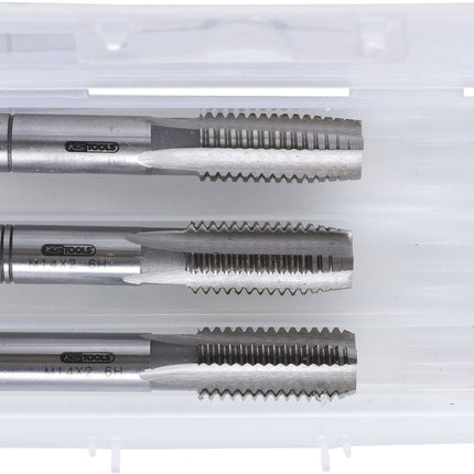 KS TOOLS Juego de machos de roscar manuales HSS tipo M, M14x2,3 pzs ( 331.0140 )