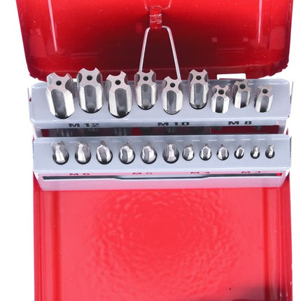 KS TOOLS HSS CO Handgewindebohrer-Satz M, Stahlblechkassette 21-tlgM3-M12 ( 336.0631 ) - Toolbrothers