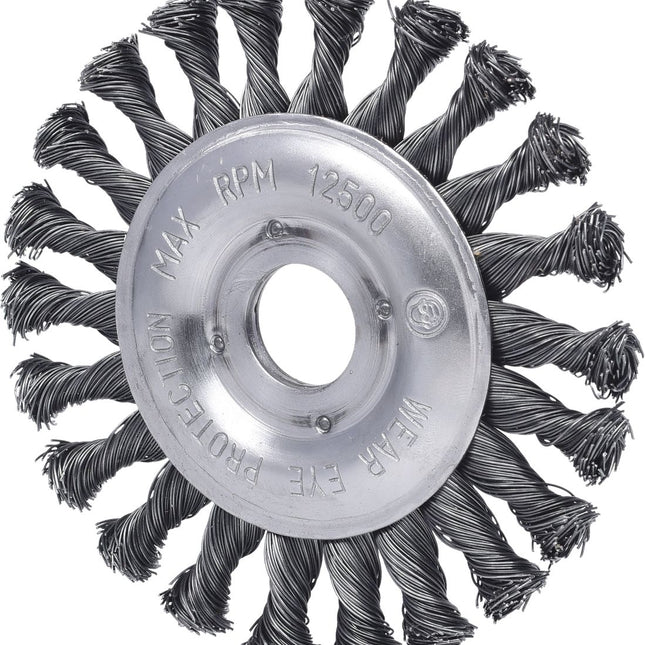 KS TOOLS Stahldrahtrundbürste 0,5mm, Ø 125mm ( 340.0043 ) - Toolbrothers