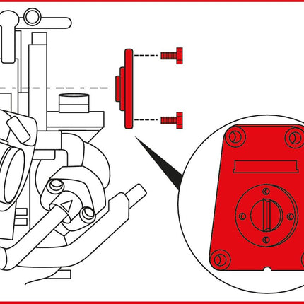 KS TOOLS Motoreinstell-Werkzeug-Satz für GM / Opel, 6-tlg ( 400.0050 ) - Toolbrothers