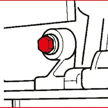 KS TOOLS Juego de herramientas de reglaje de motores para Ford / Volvo, 4 pzs ( 400.1525 )