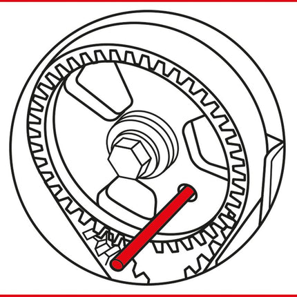 KS TOOLS Juego de herramientas de reglaje de motores para Ford / Land Rover / PSA / Volvo, 6 pzs ( 400.1625 )