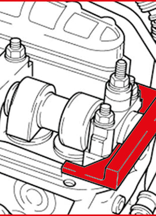 KS TOOLS Juego de herramientas de sincronización del motor para VAG / Volvo, 2 piezas ( 400.1725 )