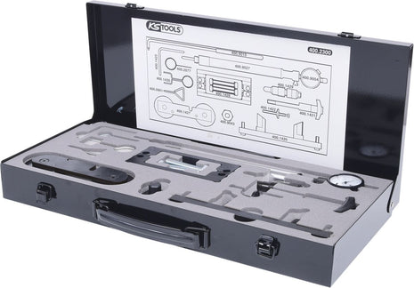 KS TOOLS Juego de herramientas de sincronización del motor para VAG, 23 piezas (400.2300)