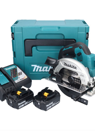 Makita DHS 661 RMJ Akku Handkreissäge 18 V 165 mm Brushless + 2x Akku 4,0 Ah + Ladegerät + Makpac - Toolbrothers