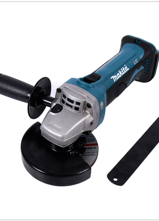 Makita DGA 452 ZE Akku Winkelschleifer 18V 115mm Solo + 1x passende Einlage für Makpac (  837632-8 ) - ohne Akku, ohne Ladegerät - Toolbrothers