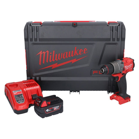 Milwaukee M18 FPD3-401X Akku Schlagbohrschrauber 18 V 158 Nm Brushless + 1x Akku 4,0 Ah + Ladegerät + HD Box