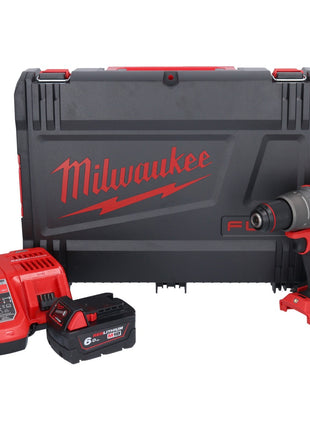 Taladro percutor inalámbrico Milwaukee M18 FPD3-601X 18 V 158 Nm sin escobillas + 1x batería 6,0 Ah + cargador + caja HD