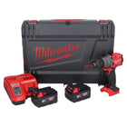 Taladro percutor inalámbrico Milwaukee M18 FPD3-602X 18 V 158 Nm sin escobillas + 2x baterías 6,0 Ah + cargador + caja HD