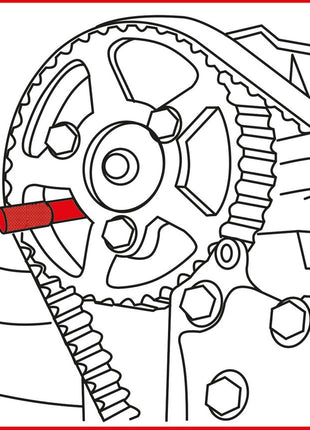 KS TOOLS Motoreinstell-Werkzeug-Satz für Fiat / PSA, 15-tlg ( 400.3150 ) - Toolbrothers