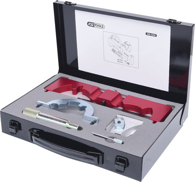 KS TOOLS Serie di utensili per messa in fase motore per GM / Opel, 7 pz ( 400.4200 )