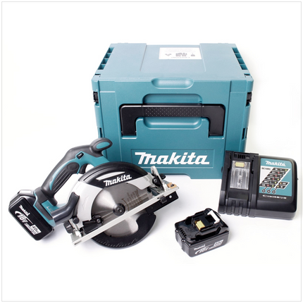 Makita DHS 630 RMJ 18 V 165 mm Akku Handkreissäge im Makpac mit 2x 4,0 Ah Akku + Ladegerät - Toolbrothers