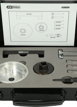 KS TOOLS Motoreinstell-Werkzeug-Satz für Audi, 16-tlg ( 400.4355 ) - Toolbrothers