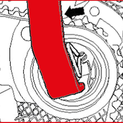 KS TOOLS Chiave rullo tendicinghia per dadi a due bocche   ( 400.9011 )