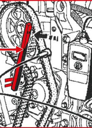 KS TOOLS Llave para polea tensora para Renault (400.9021)