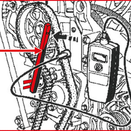 KS TOOLS Llave de rodillo tensor para Renault ( 400.9021 )