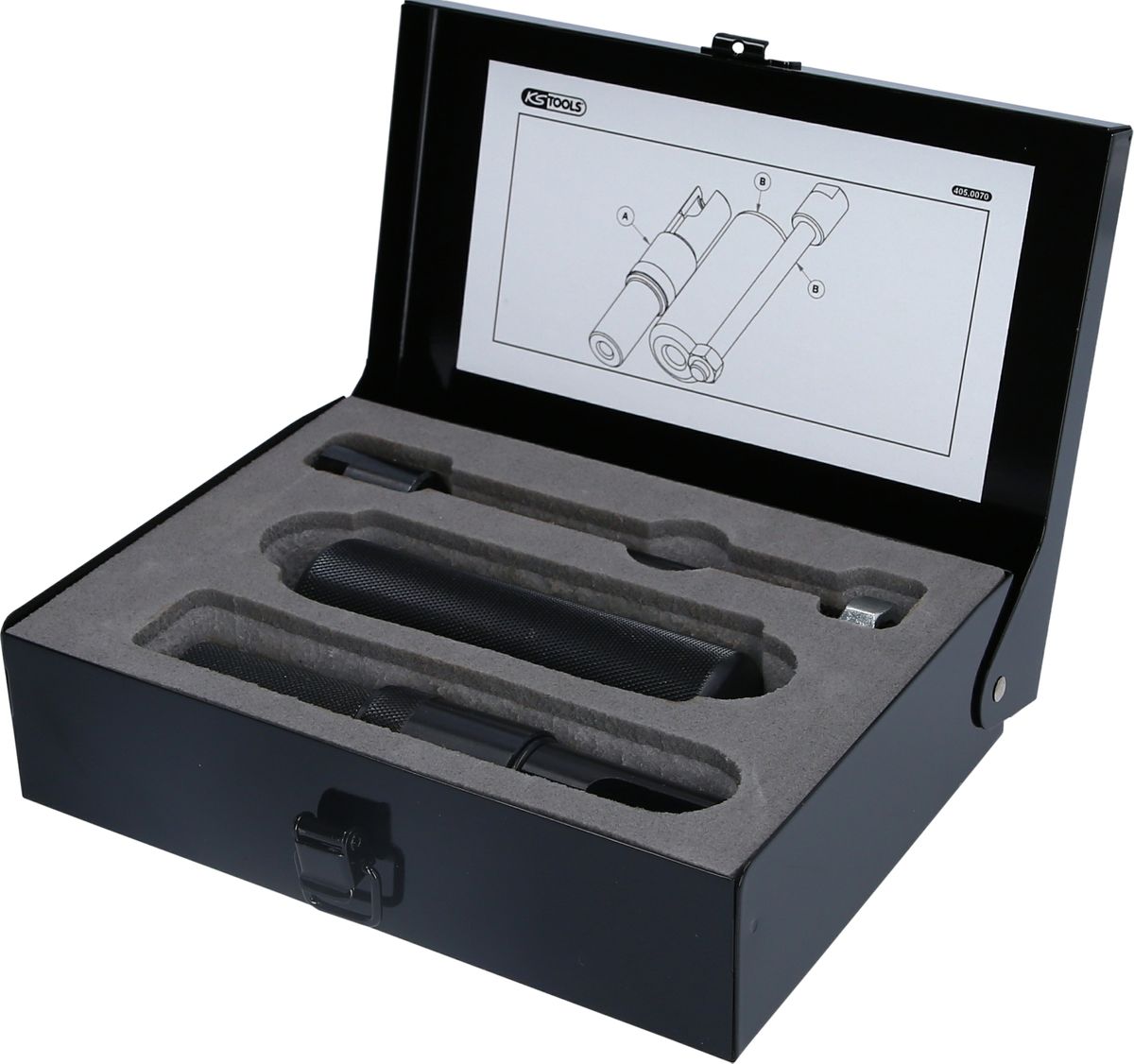 KS TOOLS Juego de extractores de inyectores para Ford, 3 pzs ( 405.0070 )