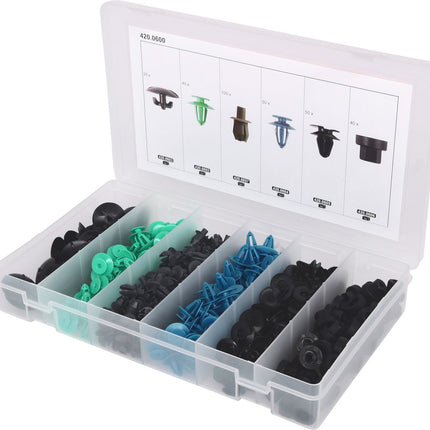 KS TOOLS Befestigungs-Clip-Satz für Opel, 300-tlg ( 420.0600 ) - Toolbrothers