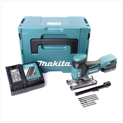 Makita DJV 141 RY1J Akku Pendelhubstichsäge 14,4V Brushless + 1x Akku 1,5Ah + Ladegerät + Makpac - Toolbrothers