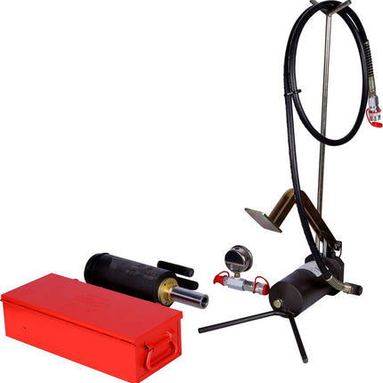 KS TOOLS Unità idraulica 32t, con pompa idraulica e manometro, 11 pz ( 440.0585 )