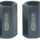 KS TOOLS Juego de adaptadores de rosca, 2 pzs M20 x 1,5 ( 450.0046 )
