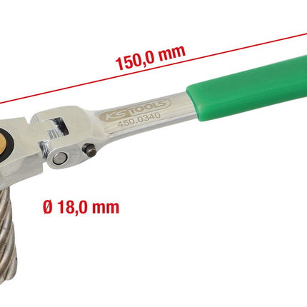 KS TOOLS Escariador para sensores de ABS para camiones Ø18x45 mm ( 450.0340 )