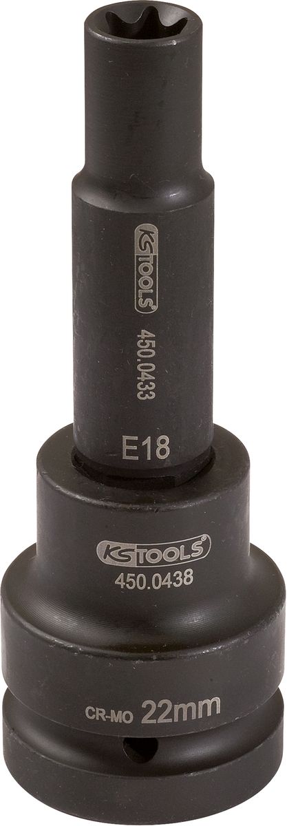 KS TOOLS 3/4" Torx-E-Kraft-Stecknuss, lang, E22 ( 450.0453 ) - Toolbrothers