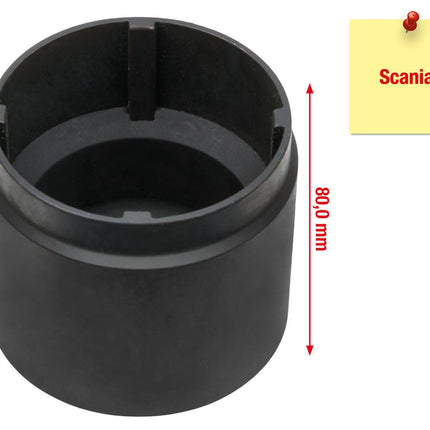 KS TOOLS 3/4" Nutmuttern-Schlüssel mit 4 Zapfen für Scania, Innenzapfen Ø 65 mm ( 460.1590 ) - Toolbrothers