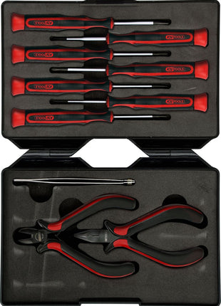 KS TOOLS Feinmechanik-Werkzeug-Satz, 10-tlg ( 500.7180 ) - Toolbrothers