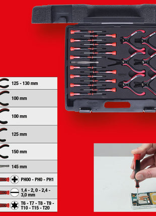 KS TOOLS Feinmechanik-Werkzeug-Satz, 21-tlg ( 500.7190 ) - Toolbrothers