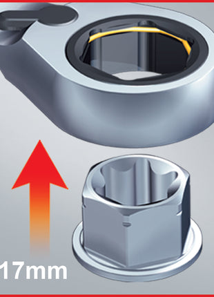 KS TOOLS GEARplus Doppel-Ratschenringschlüssel-Satz umschaltbar 10-tlg ( 503.4645 ) - Toolbrothers