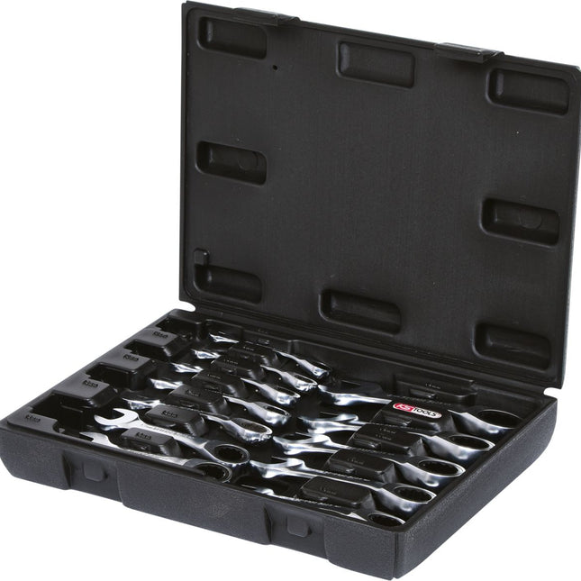 KS TOOLS GEARplus Ratschenringmaulschlüssel-Satz, kurz, 12-tlg ( 503.4652 ) - Toolbrothers