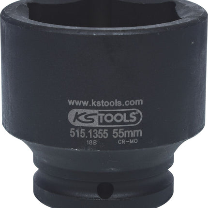 KS TOOLS 3/4' Bussola esagonale p.avvitatori ad impulsi,corta,55mm ( 515.1355 )