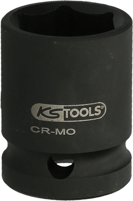 KS TOOLS Vaso de impacto hexagonal de 1", corto, 100 mm ( 515.1800 )