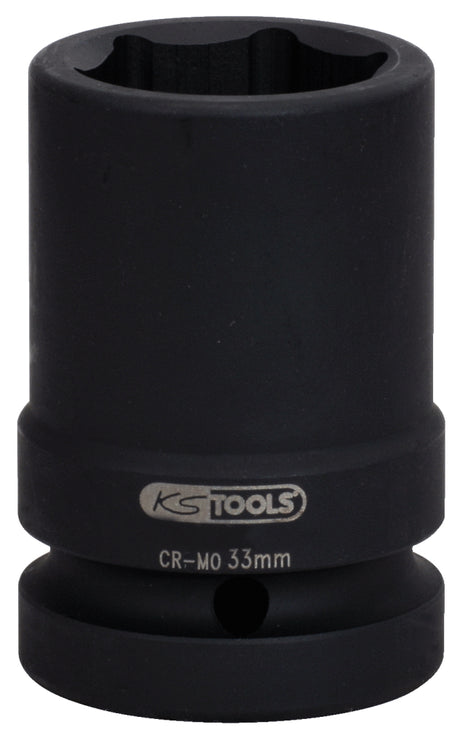 KS TOOLS 1" Sechskant-Kraft-Stecknuss, mittel lang, 33mm ( 515.2133 ) - Toolbrothers