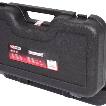 KS TOOLS Pistola de cartuchos de silicona de batería 400 ml con 2 baterias y 1 cargador ( 515.3576 )