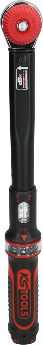 KS TOOLS 1/2' Llave dinamométrica ERGOTORQUE®precision con cabezal de carraca de cambio de posición por mando giratorio 20-100 Nm ( 516.1432 )