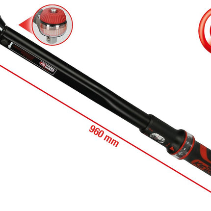 KS TOOLS 3/4' Llave dinamométrica ERGOTORQUE®precision con cabezal de carraca, 110-550Nm ( 516.1490 )