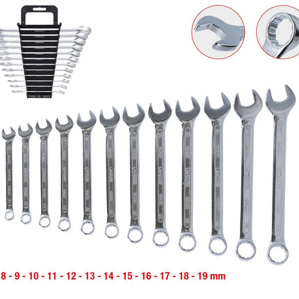 KS TOOLS Ringmaulschlüssel-Satz, abgewinkelt, 12-tlg 8-19mm ( 517.0052 ) - Toolbrothers