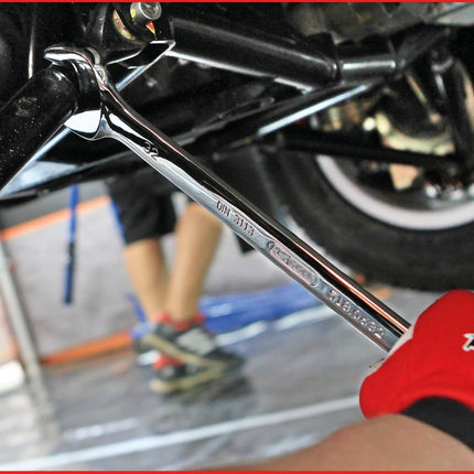 KS TOOLS CHROMEplus Ringmaulschlüssel, abgewinkelt, 13mm ( 518.0613 ) - Toolbrothers