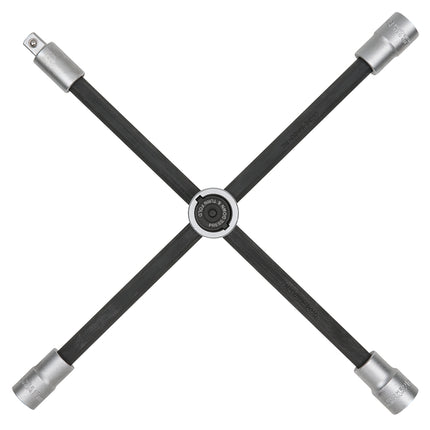 KS TOOLS Rad-Kreuzschlüssel mit Gleitgelenk für PKW, 1/2"x17x19x21mm ( 518.1154 ) - Toolbrothers