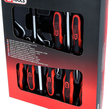 KS TOOLS Master Haken-Werkzeug-Satz, 9-tlg ( 550.1070 ) - Toolbrothers