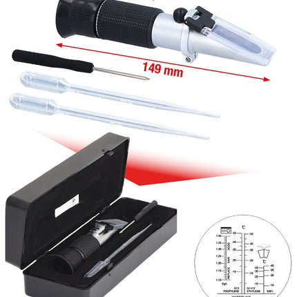 KS TOOLS Refraktometer Kühlflüssigkeit / Batteriesäure ( 550.1290 ) - Toolbrothers