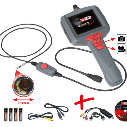 KS TOOLS ULTIMATEvision MASTER Videoskop-Satz Ø 4,9 mm mit Videograbber ( 550.7149 ) - Toolbrothers