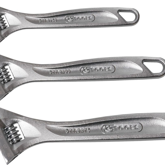 KS TOOLS Rollgabelschlüssel-Satz, verstellbar, 3-tlg ( 577.0399 ) - Toolbrothers